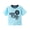 B Sky Blue, variant on Boys Sea Turtle Glowing Embroidery Short Sleeve T Shirt Crew Neck Summer Casual Round Neck Top for Kids Light Up Boys T Shirts Blue 4 Years-5 Years