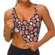 thumbnail image 3 of Balery Strawberry Sujetadores deportivos con espalda cruzada para mujer, acolchados, sin costuras, de alto impacto, ideales para yoga, gimnasio, entrenamiento y fitness.-Medium, 3 of 8