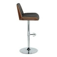 thumbnail image 5 of Corazza Adjustable Bar Stool, Chrome Bar Stools, Bar Chairs, Swivel Bar Stools, Bar Stools Set of 2, 5 of 6