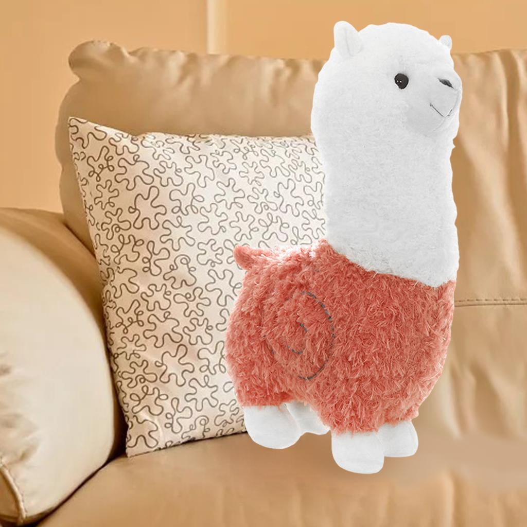 lionlar Cute Llama Sheep Alpaca Toy Doll Kawaii Decoration Comfor Stuffed for Office Pink 38cm Walmart