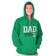 thumbnail image 4 of Fathers Day World's Greatest Dad No 1 Zip Hoodie Sweatshirt Men Brisco Brands 5X, 4 of 7