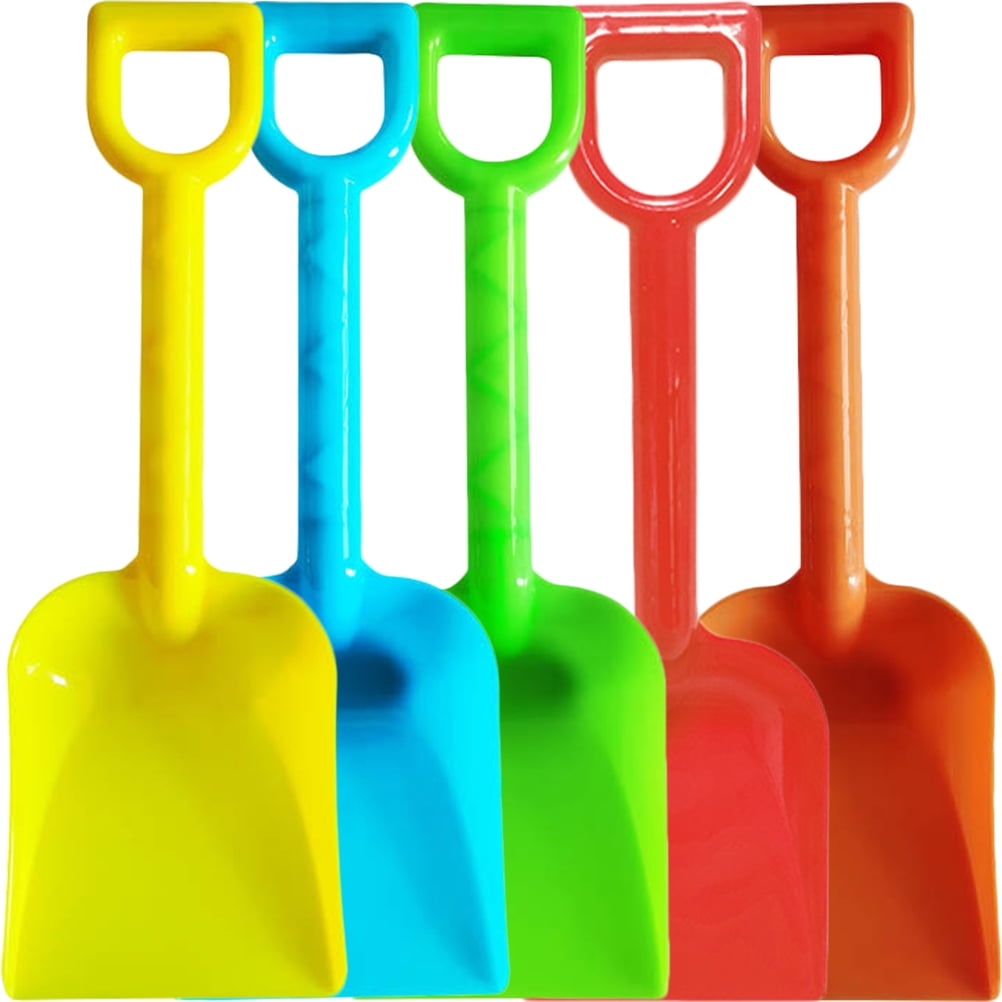 5Pcs Children Sand Digging Shovels Colored Beach Shovels Portable