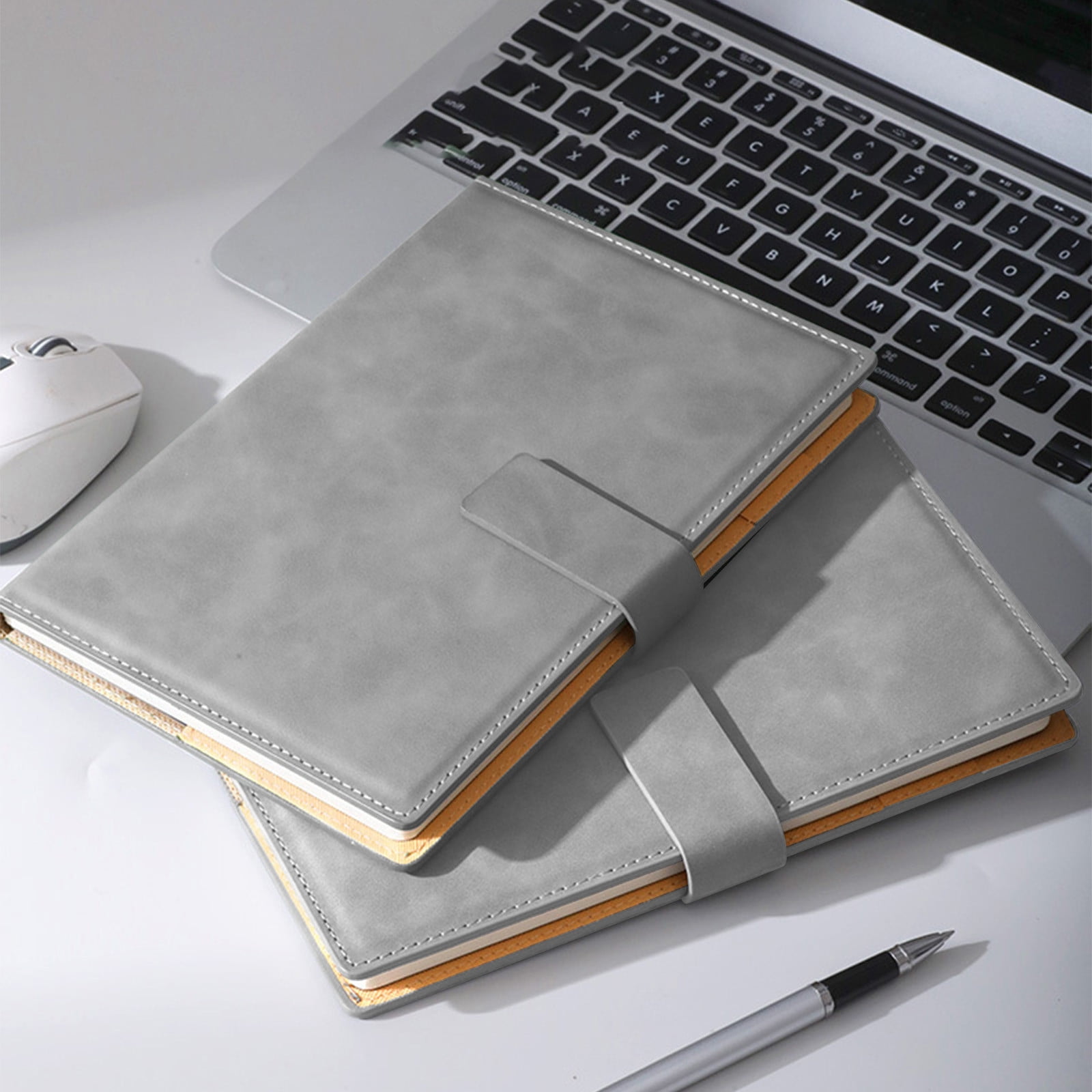 VQPeo A5 Lined Leather Bound Journal for Writing Women Men - Hardcover Executive Notebook, Daily Journal, Travel Diary, Gift Idea