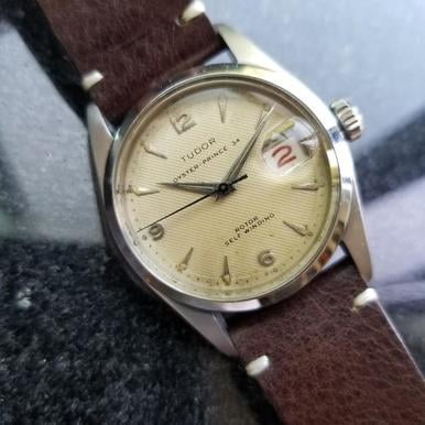 - Rolex Tudor Vintage 1957 Oyster Prince 34 Automatic 7914 Swiss Mens Watch LV349
