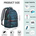 thumbnail image 4 of Physics Biology Students Backpack Science Classroom Educational Wall School Bag with Scientific Formula and Experiment Design, Lightweight and Adjustable Strap, 4 of 6