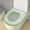 Green, variant on High Foam Toilet Seat Cushion for Household Use Washable and Wipe Able Toilet Seat Ring for All Seasons in the Bathroom