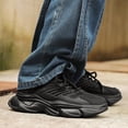 thumbnail image 4 of Men's Neon Green Chunky Dad Sneakers, Bold Retro Sporty Casual Shoes, 4 of 10