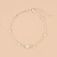 thumbnail image 4 of QHUDLV Boho Anklet Foot Chain, Silver-Plated Beaded Bracelet, Beach Summer Jewelry Accessory, 4 of 9
