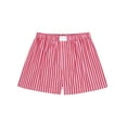 thumbnail image 1 of Gupgi Shorts à Rayures pour Femmes Bas de Pyjama Boxeurs Shorts d'Été Détente Amples Shorts de Sommeil, 1 of 4