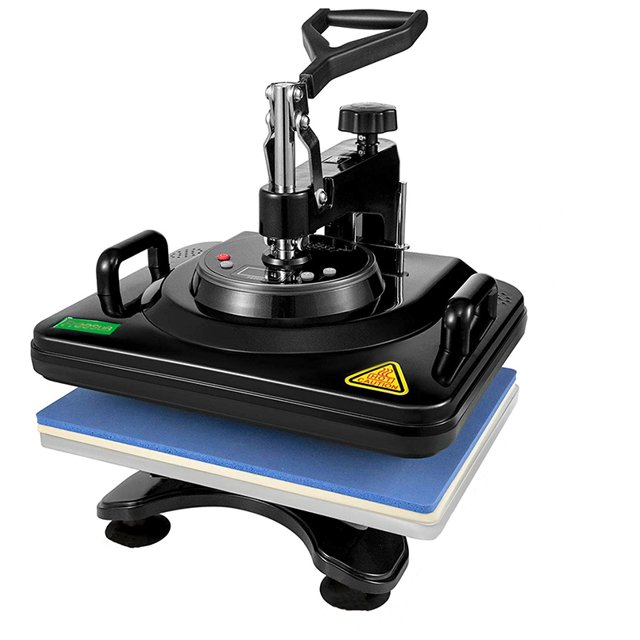 INTBUYING Upgrade 5in1 Heat Press Machine Digital Transfer Sublimation T-Shirt Mug Printer