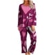 thumbnail image 2 of RKSTN Valentine's Gifts Pajamas Set for Women Oversized Crewneck Valentine's Day Loves Heart Graphic Printed Loungewear Matching Set Womens Casual Loose Long Sleeve T Shirt and Pjs Pant 2 Piece Set, 2 of 6