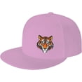 thumbnail image 1 of Tiger Face Flat Bill Hats Teens Cool Snapback Baseball Cap Unisex, 1 of 9