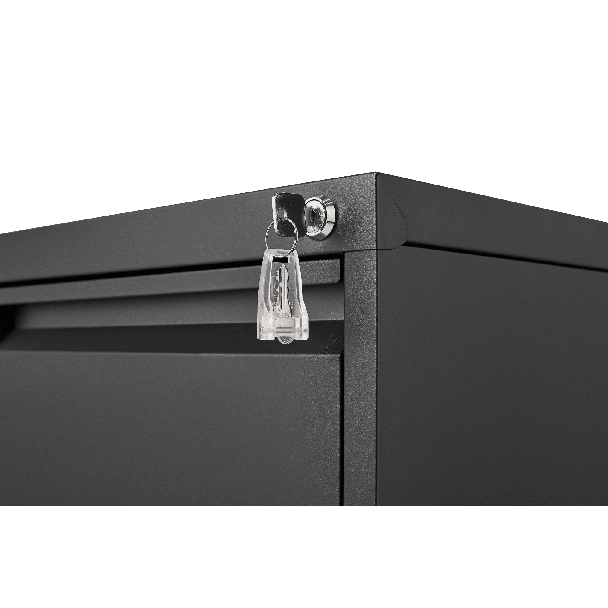 Leumius 3-Drawer File Cabinet with Lock,16.5" Deep Metal Lateral Vertical Filing Cabinet for Home Office,Fits Legal/Letter/A4,Black