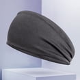 thumbnail image 4 of Banda para El Sudor Hombre Y Mujer Elástica Correr Diadema Secado Rápido (gris Oscuro), 4 of 5