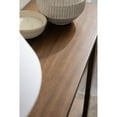 thumbnail image 4 of Kate and Laurel Foxford Tiered Rectangle Console Table, 42 x 14 x 30, Walnut Brown, Transitional Two-Tier Wood Entryway Table with Storage for Use as Living Room Behind Couch Table, 4 of 9