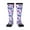 2 Black-1, variant on crystal Skull record lips print thigh-high socks, crafted for both men and women with a stretchy, high-opaque design perfect for daily wear