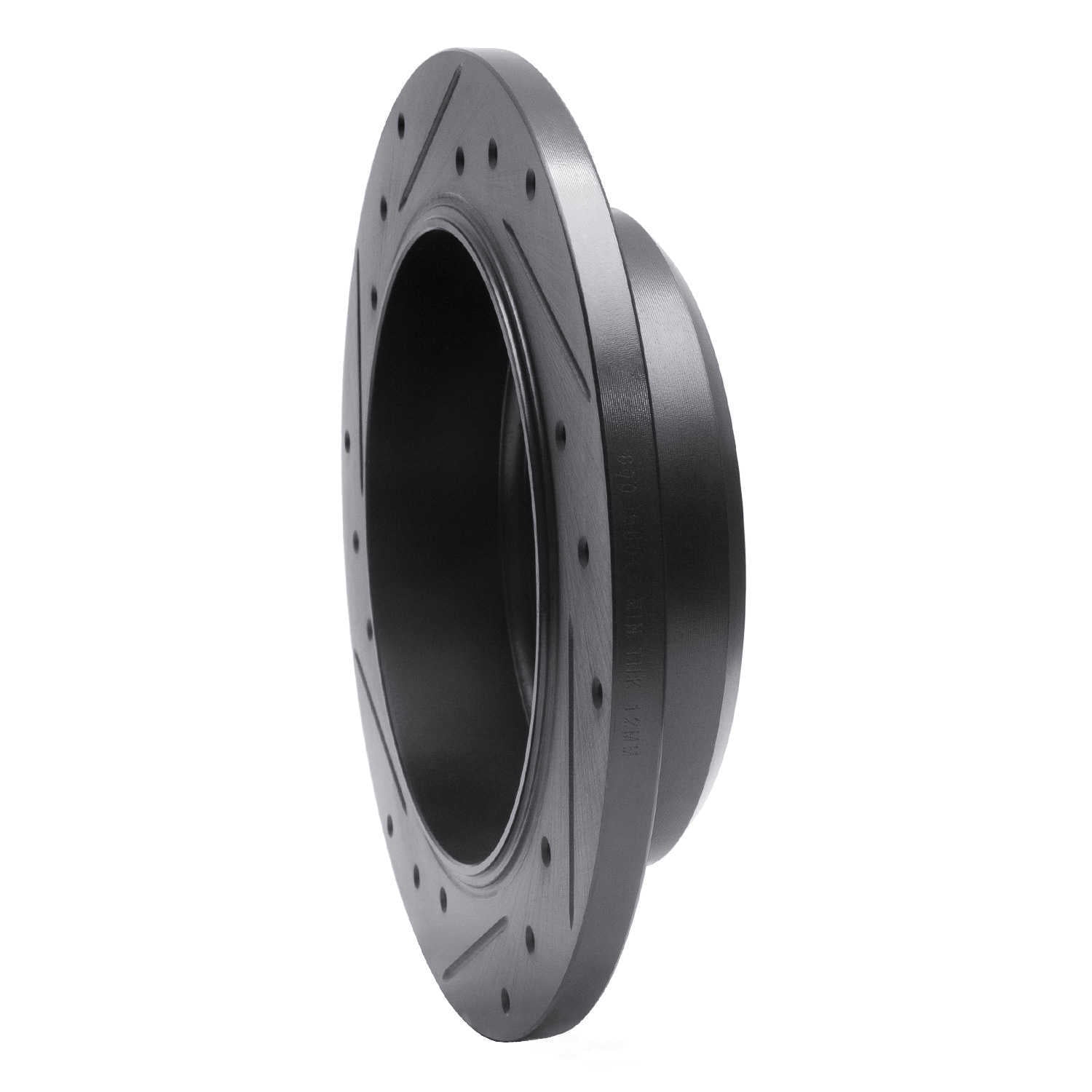 Dynamic Friction Company 633-56015R DFC Brake Rotor - Drilled And Slotted - Black