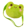 thumbnail image 3 of Linda bolsa de cuerpo cruzado en forma de animal para niños adultos para la fiesta de la calle comercial de regalos Verde rana, 3 of 8