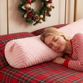 thumbnail image 3 of Kojanyu Minky Dots Long Cylindrical Body Pillow, 39.37in for Side Sleepers, Soft Ergonomic Bolster Cushion for Adults Bed Support Sleeping., 3 of 6