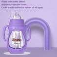 thumbnail image 3 of Biberón Leche para bebés Alimentador de agua Bebida para recién nacidos Aprendizaje de enfermería resistente al calor Taza de pezón para niños pequeños resistente al calor Púrpura, Tipo 3 Advancent BA000333-11, 3 of 7