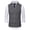 Gray, variant on Men's Waistcoat Slim Fit Tweed Wool Herringbone V Neck Double Breasted formal Vest for Wedding Groomsmen Gray