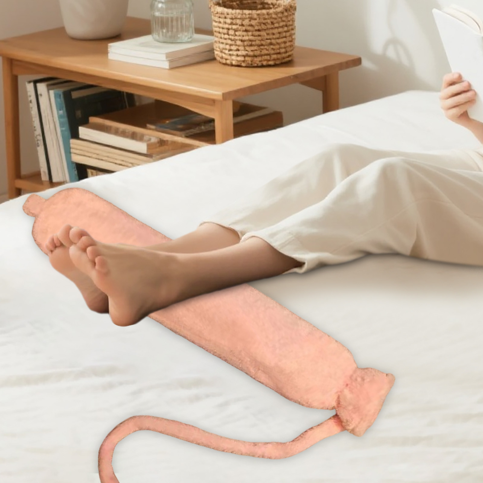 Long Hose Hot Water Bottle for Back Shoulder and Lower Abdomen Warming Comfort Heating Pad for Adults and Children