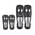 thumbnail image 1 of Juego Par De Rodilleras Y Coderas  Bloosom Motociclista Protección Metalica Negro, 1 of 4
