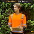 thumbnail image 7 of KwikSafety (Charlotte, NC) MECHANIC Long Sleeve Safety Shirt (w/POCKET & Black Trim) Class 3 ANSI OSHA Custom High Visibility Reflective Tape Construction Security Hi Viz Clothing Men | Orange 2XL, 7 of 7