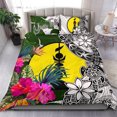 thumbnail image 1 of New Caledonia Custom Personalised Bedding Set White - Turle Plumeria Banana, 1 of 6