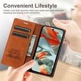 thumbnail image 3 of for Google Pixel 9 Pro XL Wallet Case Cover, Luxury Wallet Case with Card Holder Magnetic Clasp Kickstand PU Leather Folio Protective Phone Case for Google Pixel 9 Pro XL, Brown, 3 of 10