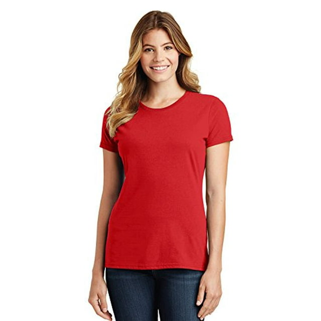 Port & Company ® T-Shirt Préféré des Fans pour Dames. Lpc450 TTG Rouge Vif