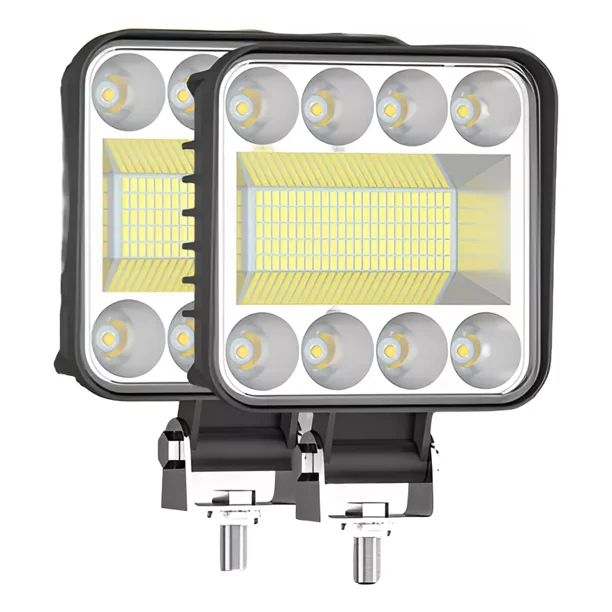 Par Faros Auxiliares Auto Moto Antiniebla Auxiliar4x4 128led