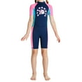 thumbnail image 2 of Traje de neopreno térmico para niñas, traje de baño de buceo para niños, talla L, azul, 2 of 8