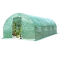 thumbnail image 3 of Spaco 10 x 6.5 x 20 Feet 8 Windows Backyard Walk-in Greenhouse, Greenhouses for Outdoors, Heavy Duty Walk in Green Houses for Planting and Storage, 3 of 9
