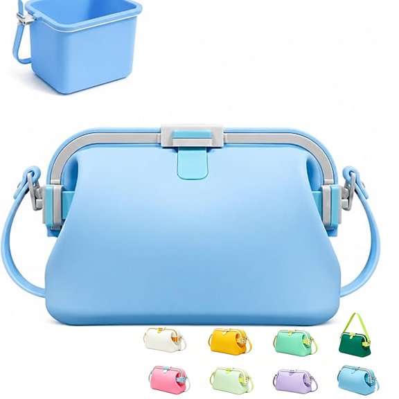 Waterproof Silicone Beach Bag – Foldable Swim Tote, Women’s Summer Handbag for Gym, Travel & Outdoor, Lightweight Storage