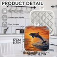 thumbnail image 2 of BaHomeck Pot Holders 4pcs dacron Made Square heat-resisting mat Machine Washable for Kitchen Oven Hot Pads 6.7inch*6.7inch,Dolphin Leaping Out Of The Water At Sunset, 2 of 5