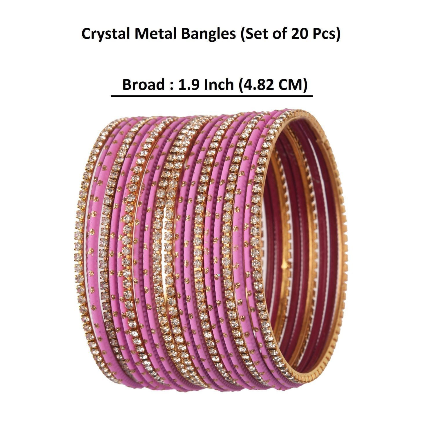 Pink CZ Rose Gold Bangles Set/ Gold Ruby Bangles/ Indian 