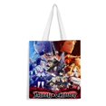 thumbnail image 1 of Black Clover Bolso de tela con estampado de lienzo para mujer, bolsa de compras reutilizable y estética, con cremallera interior, regalo para mujer,38*45cm., 1 of 6