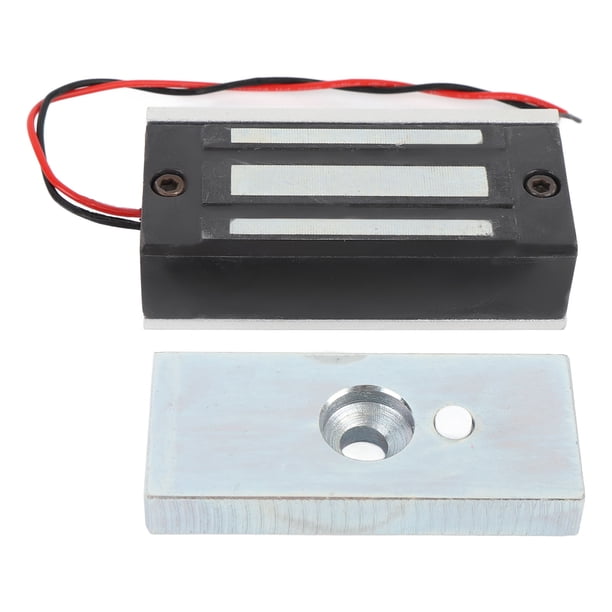 Cerradura De Puerta Magnética Eléctrica, Cerradura Electromagnética Fuerza De Retención De 60 Kg Modo NC Alta Resistencia Para Puertas De Metal