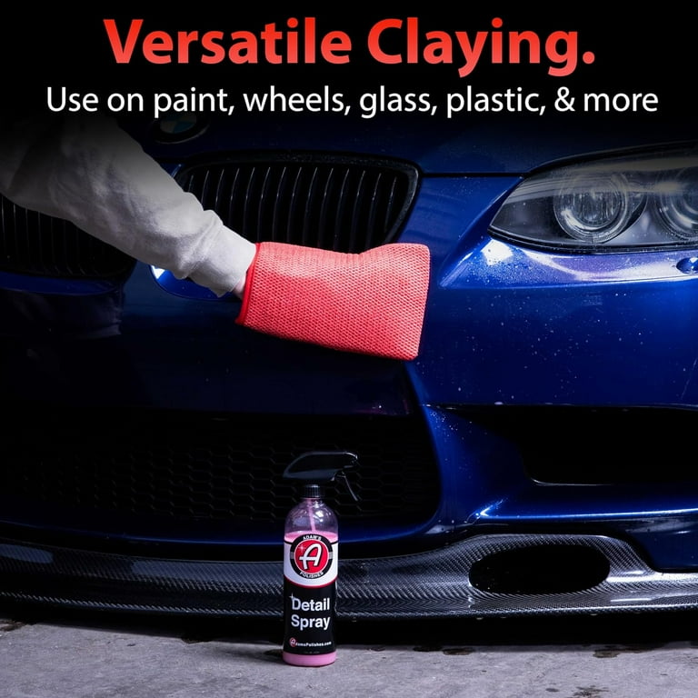 Adam's Polishes Clay Mitt - Medium Grade Clay Bar Infused Mitt | Car  Detailing Glove Quickly Removes Debris from Your Paint, Glass, Wheels, &  More