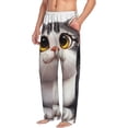 thumbnail image 2 of Balery Cute Cartoon Kitten print Men's Pajama Pants,Ultra Lightweight Pjs,Lounge Pant-X-Large, 2 of 9