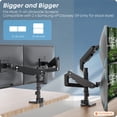 thumbnail image 2 of PUTORSEN 17-49 inch Premium Aluminum Heavy Duty Dual Monitor Arm for Ultrawide Screens up to 44lbs, Vertical Stacked Dual Monitor Desk Mount, Full Motion Dual Vertical Monitor Mount, 2 of 7