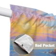 thumbnail image 4 of Sunset Swag Valances for Windows, Kitchen Window Curtains Over Sink, Colorful Wildflower Path Cottagecore Ocean Window Treatment Curtains for Living Room/Bedroom Curtains 2 Panel Sets 36"x45", 4 of 8