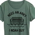 thumbnail image 3 of Instant Message - Need An Ark, I Noah Guy - Women's Short Sleeve Graphic T-Shirt, 3 of 7