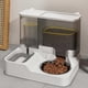 thumbnail image 4 of Pet Automatic Water Dispenser, 2in1 Large Automatic Dry Food Dispenser, Water Dispenser for Dogs and Cats, 2.8 L Feeder 1 L Drinker, Grey, 4 of 5