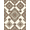 Beige Rust Sage, Pattern 13, variant on ODIKA Boho Hallway Vintage Sprigs Asymmetric Tossed Florals Hallways for Dorm Room, Small Living Apartment, Stain Resistant Low Profile