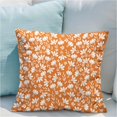 thumbnail image 4 of Vintage Flower Pillow Covers 20x20 Set of 2 Rustic Cute Small Floral Orange Cream Decorative Throw Pillows Outdoor Pillowcase Farmhouse Velvet Cushion Case Decor for Home Sofa Couch Bed, 4 of 6