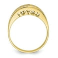 thumbnail image 2 of Solid 10k Yellow Gold I Love You Forever CZ Cubic Zirconia Ring Band Size 9, 2 of 7