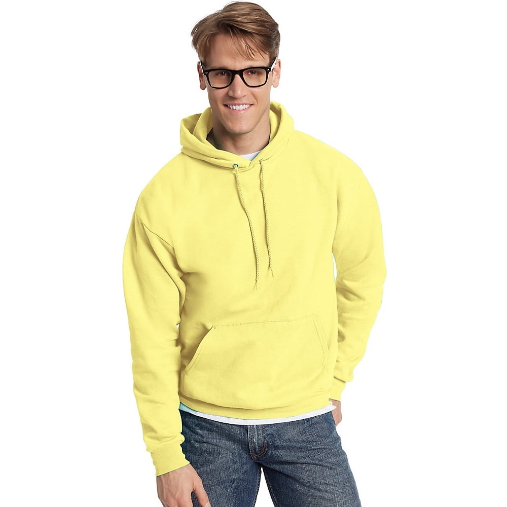 faded yellow sweatshirt