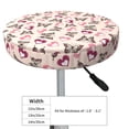thumbnail image 4 of Daiia Beautiful Butterflies and Hearts Stool Covers Round,Round Bar Stool Covers Waterproof Bar Chair Covers Washable Stool Cushion Slipcover for 12-14 Inch Chair-12 inch, 4 of 7